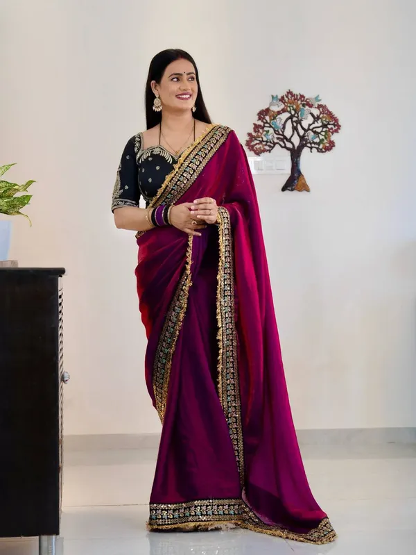 Soft_Rangoli_Silk_Saree_with_Sequence_Embroidery_Work_and_Heavy_Banglori_Fully_Stitched_Blouse