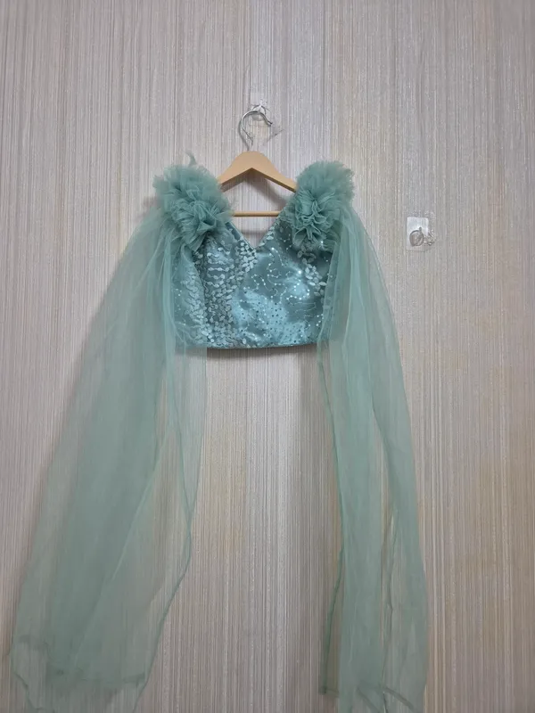 Classy_Sage_Green_Full_Fliared_Lehanga_For_Little_Girls