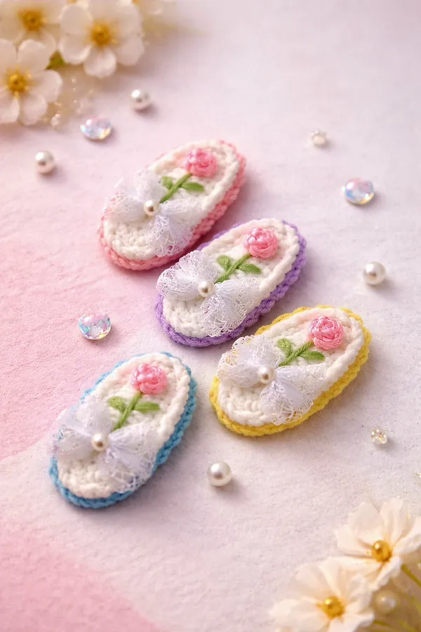 Cute_Pastel_Crochet_Hair_Clip_For_Little_Girls_Pack_Of_4