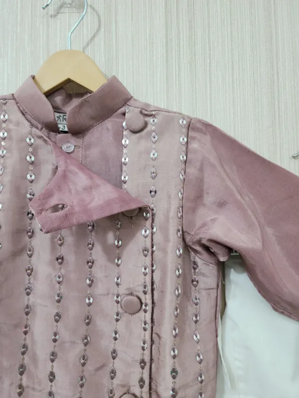 Dusky_Blush_Pink_Silk_Festive_Kurta_For_Boys