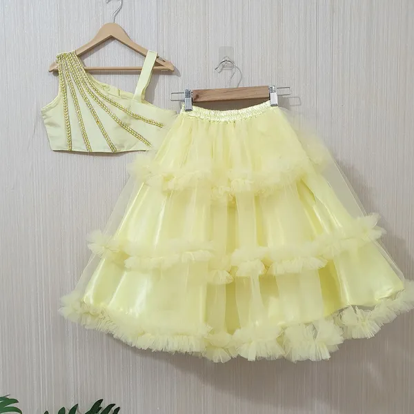 Yellow_Pastel_Frill_Lehenga_For_Girls