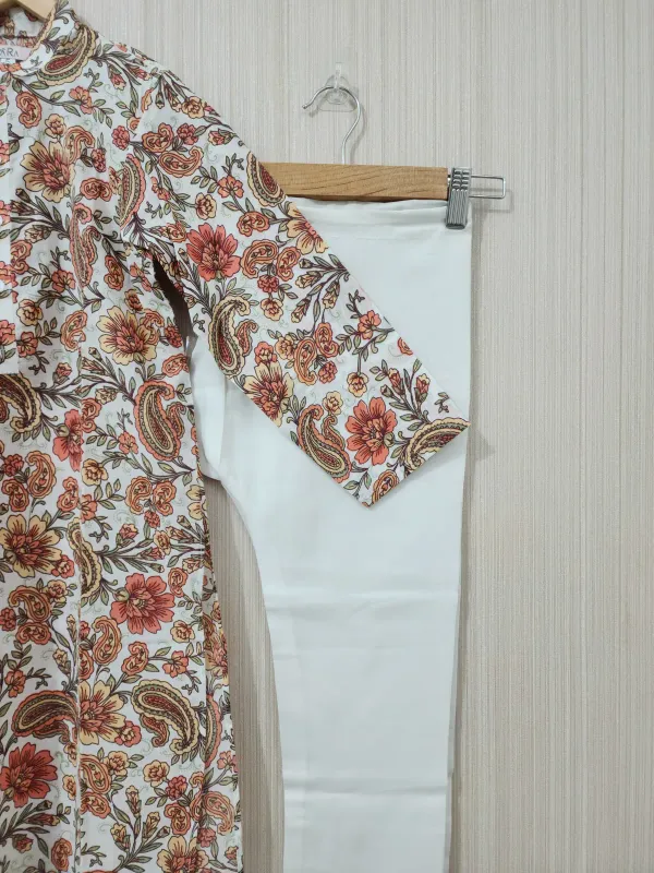 Off_White_Cotton_Casual_Kurta_For_Boys