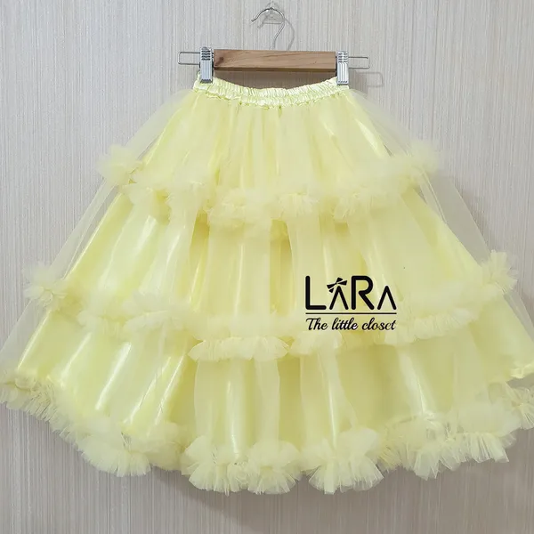 Yellow_Pastel_Frill_Lehenga_For_Girls