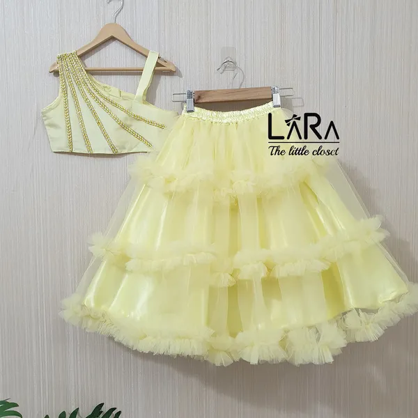 Yellow_Pastel_Frill_Lehenga_For_Girls