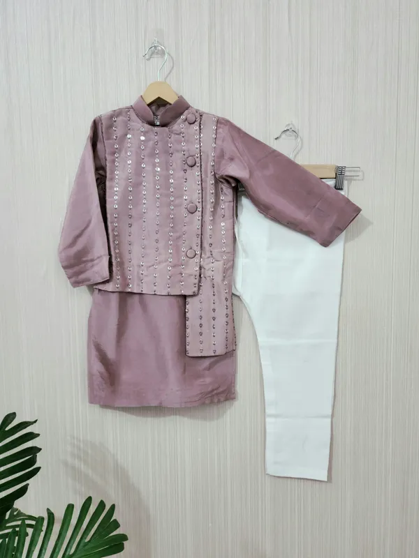 Dusky_Blush_Pink_Silk_Festive_Kurta_For_Boys