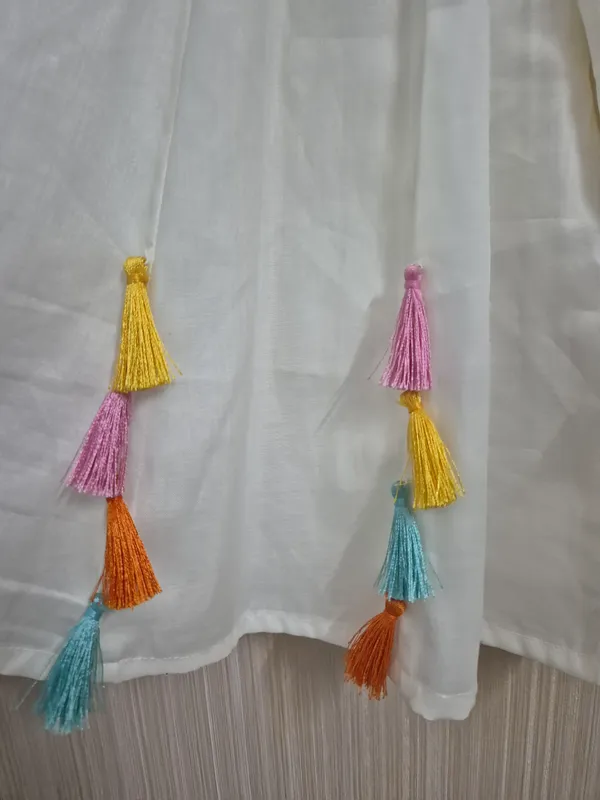 White_Palazzo_With_Multi_Colour_Top_For_Litte_Girls