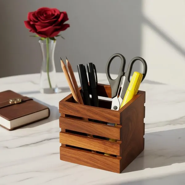 Premium_Sheesham_Wood_Pen_Holder_-_Pen_Jar_for_Office_Desk_&_Home