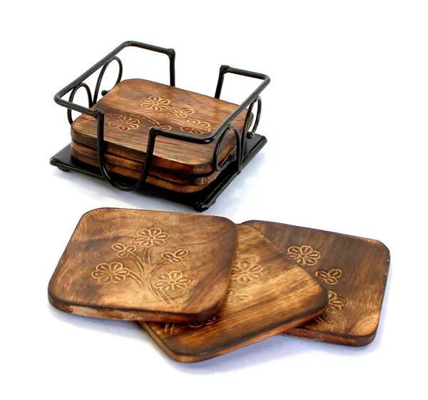Pack_of_6_Wooden_&_Iron_Coasters_with_Holder_|_For_Tableware_Protection