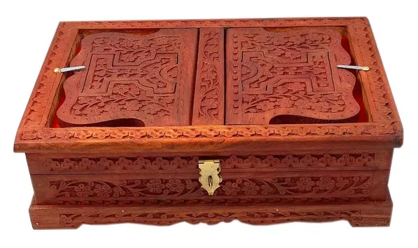 Wooden_Holy_Book_Stand_Box_|_For_Religious_Book_Storage_(_Rehal_Box_)
