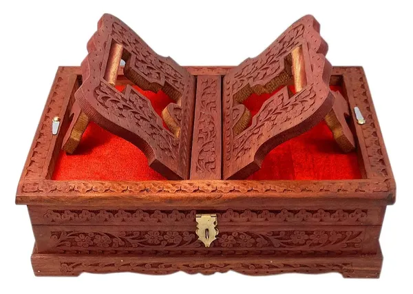 Wooden_Holy_Book_Stand_Box_|_For_Religious_Book_Storage_(_Rehal_Box_)