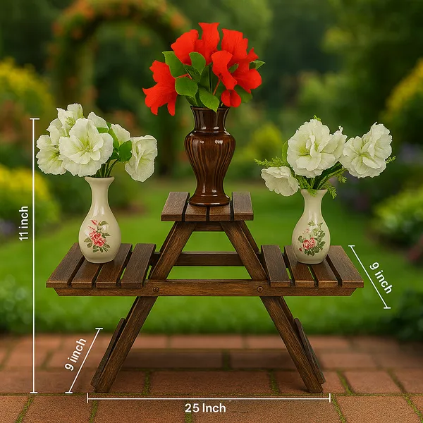 Brown_Wooden_3_Tier_Folding_Plant_Stand_For_Pots