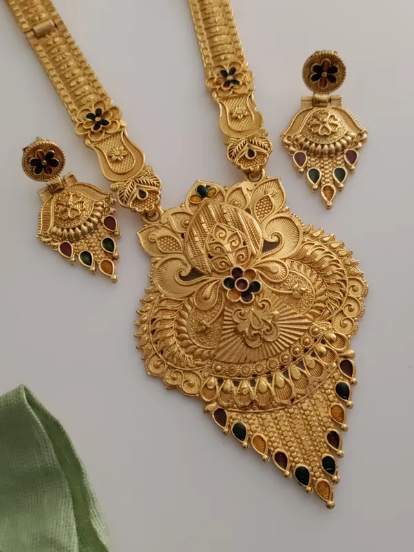 Gold_Brass_Ethnic_Meenakari_Earring_&_Necklace_Set_For_Women