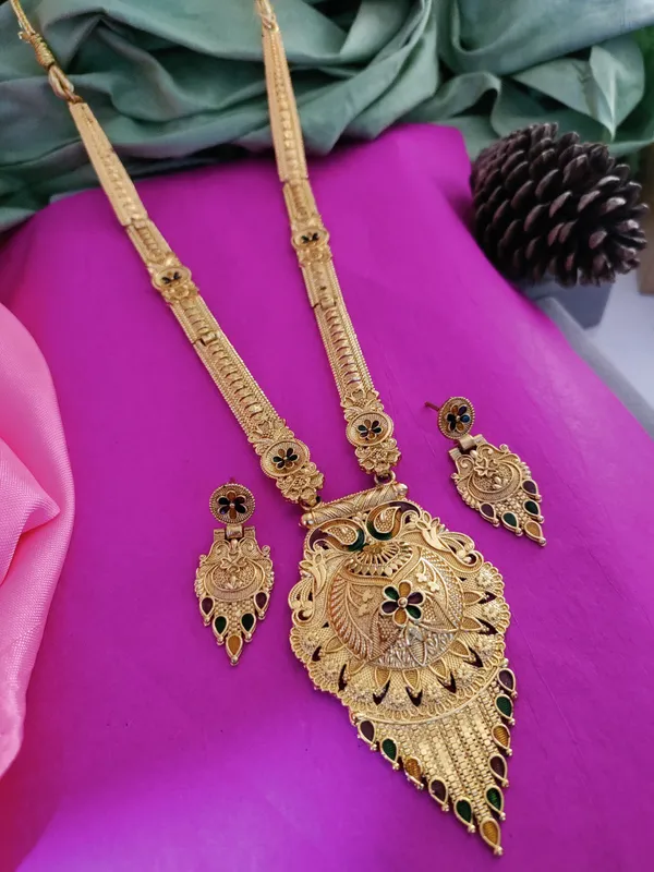 Gold_Brass_Ethnic_Meenakari_Earring_&_Necklace_Set_For_Women