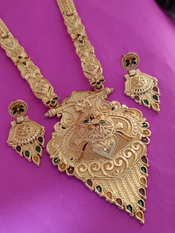 Gold_Brass_Ethnic_Meenakari_Earring_&_Necklace_Set_For_Women