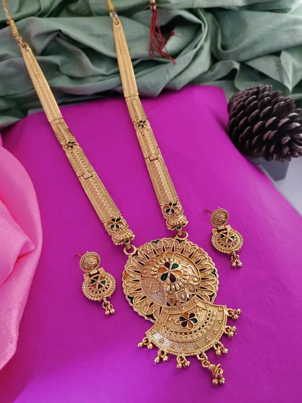 Gold_Brass_Ethnic_Meenakari_Earring_&_Necklace_Set_For_Women