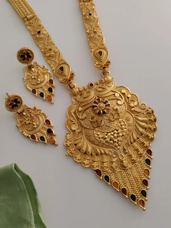 Gold_Brass_Ethnic_Meenakari_Earring_&_Necklace_Set_For_Women