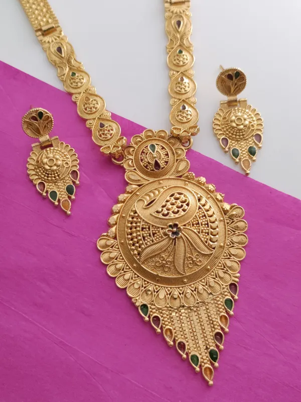 Gold_Brass_Ethnic_Meenakari_Earring_&_Necklace_Set_For_Women