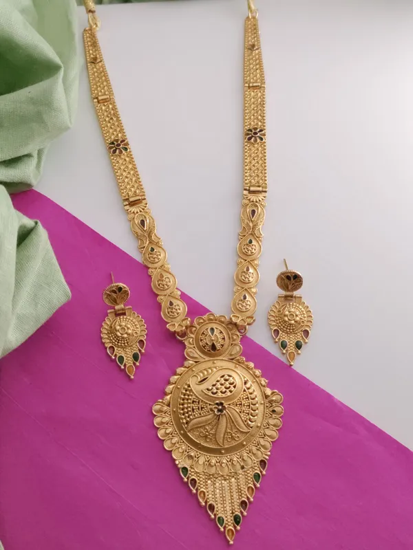 Gold_Brass_Ethnic_Meenakari_Earring_&_Necklace_Set_For_Women
