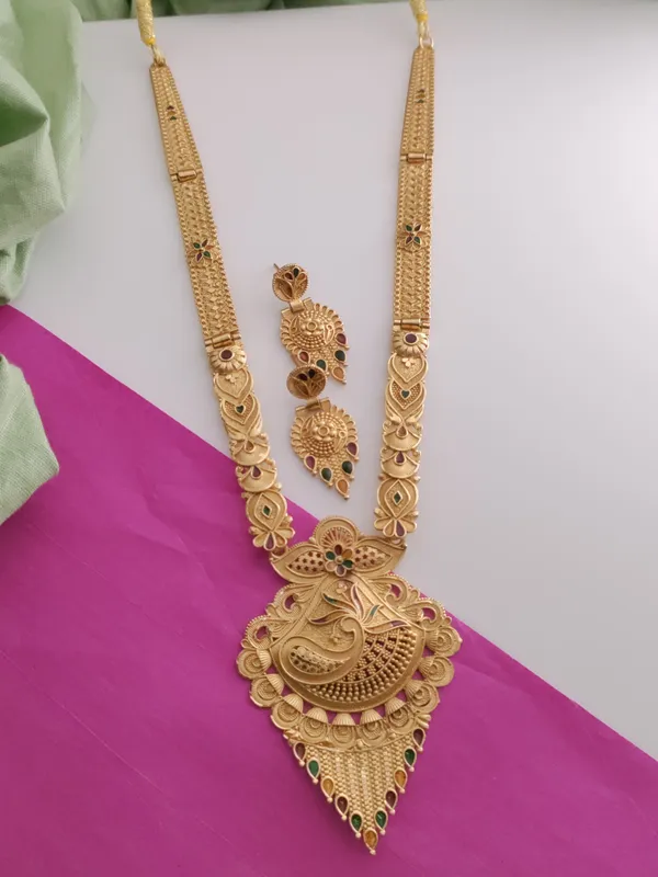Gold_Brass_Ethnic_Meenakari_Earring_&_Necklace_Set_For_Women