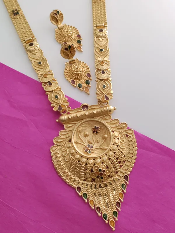 Gold_Brass_Ethnic_Meenakari_Earring_&_Necklace_Set_For_Women