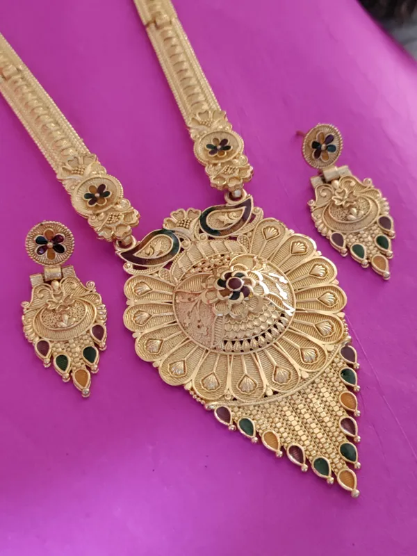 Gold_Brass_Ethnic_Meenakari_Earring_&_Necklace_Set_For_Women