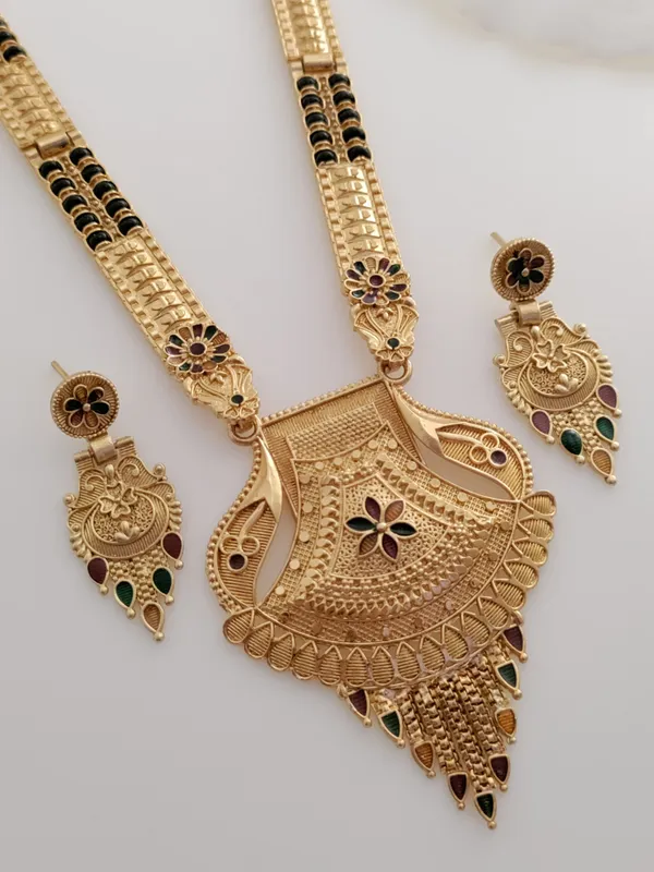 Gold_Brass_Ethnic_Meenakari_Earring_&_Necklace_Set_For_Women