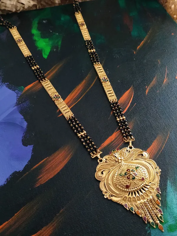 Golden_Tranquil_Matte_Mangalsutra_For_Women