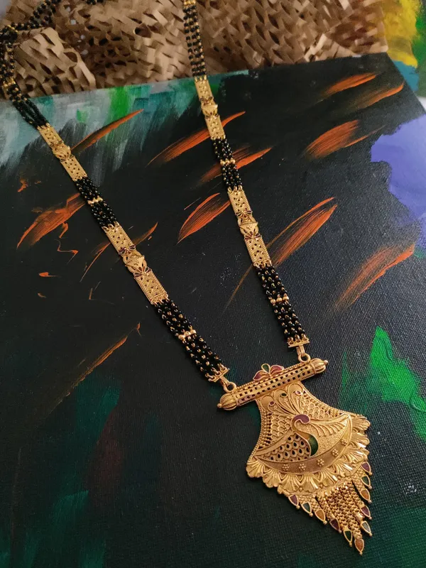 Golden_Tranquil_Matte_Mangalsutra_For_Women