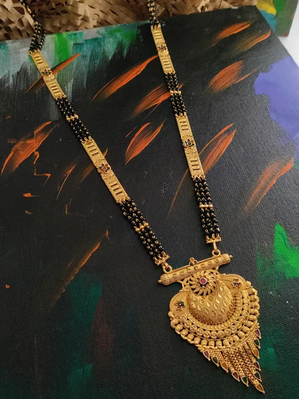 Golden_Tranquil_Matte_Mangalsutra_For_Women