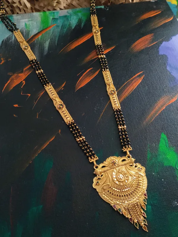 Golden_Tranquil_Matte_Mangalsutra_For_Women