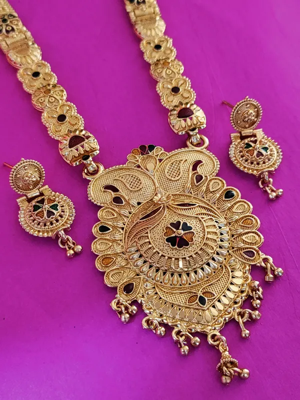 Gold_Brass_Ethnic_Meenakari_Earring_&_Necklace_Set_For_Women