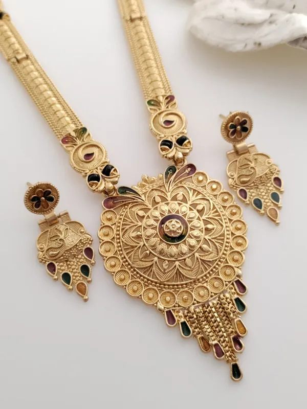 Gold_Brass_Ethnic_Meenakari_Earring_&_Necklace_Set_For_Women