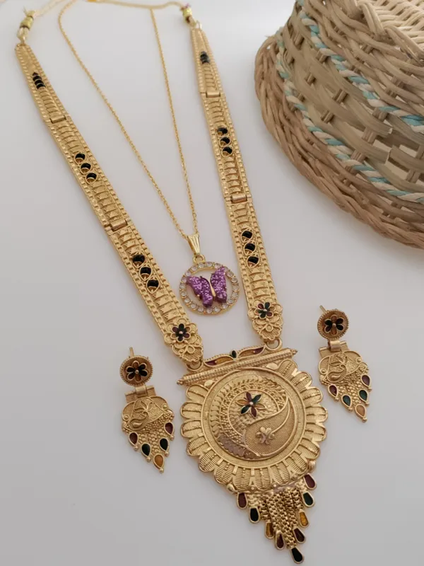 Gold_Brass_Ethnic_Meenakari_Earring_&_Necklace_Set_For_Women