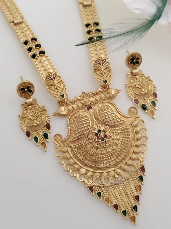 Gold_Brass_Ethnic_Meenakari_Earring_&_Necklace_Set_For_Women