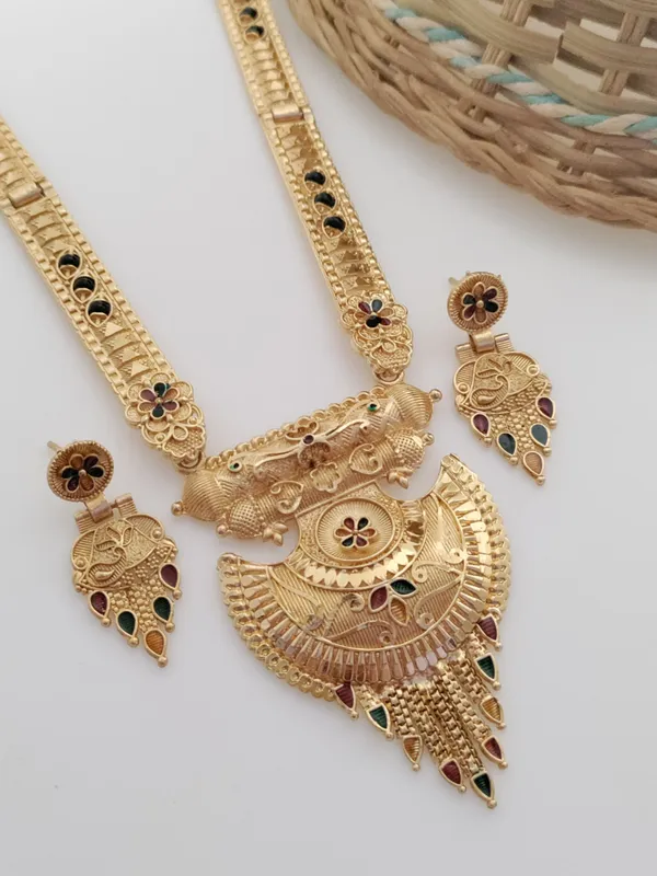 Gold_Brass_Ethnic_Meenakari_Earring_&_Necklace_Set_For_Women