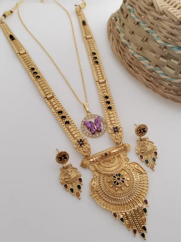 Gold_Brass_Ethnic_Meenakari_Earring_&_Necklace_Set_For_Women