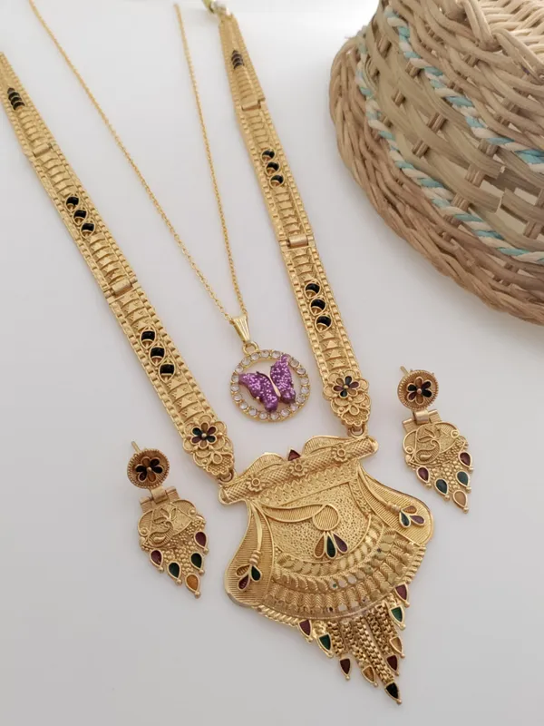 Gold_Brass_Ethnic_Meenakari_Earring_&_Necklace_Set_For_Women