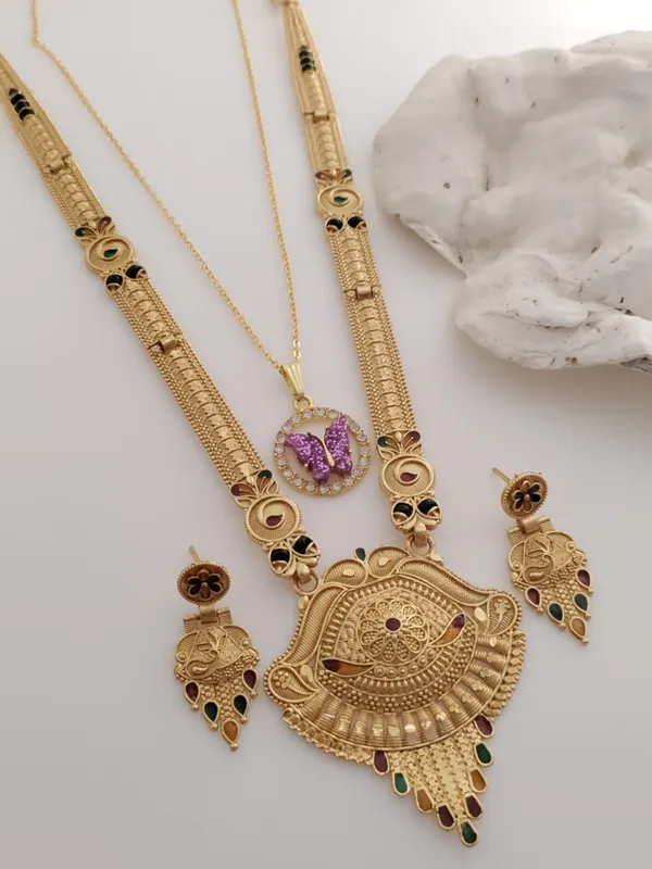 Gold_Brass_Ethnic_Meenakari_Earring_&_Necklace_Set_For_Women