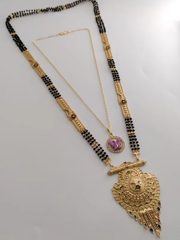 Golden_Tranquil_Matte_Mangalsutra_For_Women