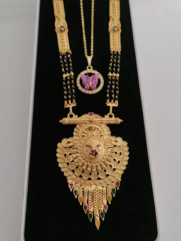 Golden_Tranquil_Matte_Mangalsutra_For_Women