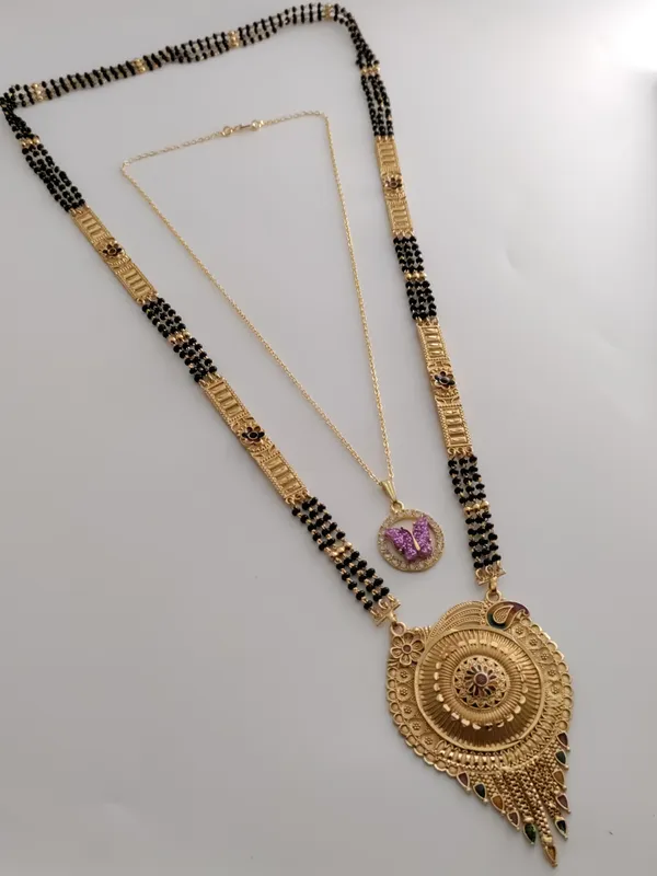 Golden_Tranquil_Matte_Mangalsutra_For_Women