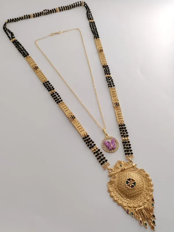 Golden_Tranquil_Matte_Mangalsutra_For_Women