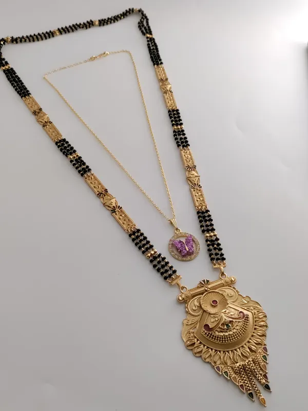 Golden_Tranquil_Matte_Mangalsutra_For_Women