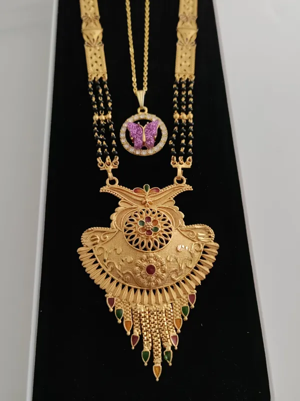 Golden_Tranquil_Matte_Mangalsutra_For_Women
