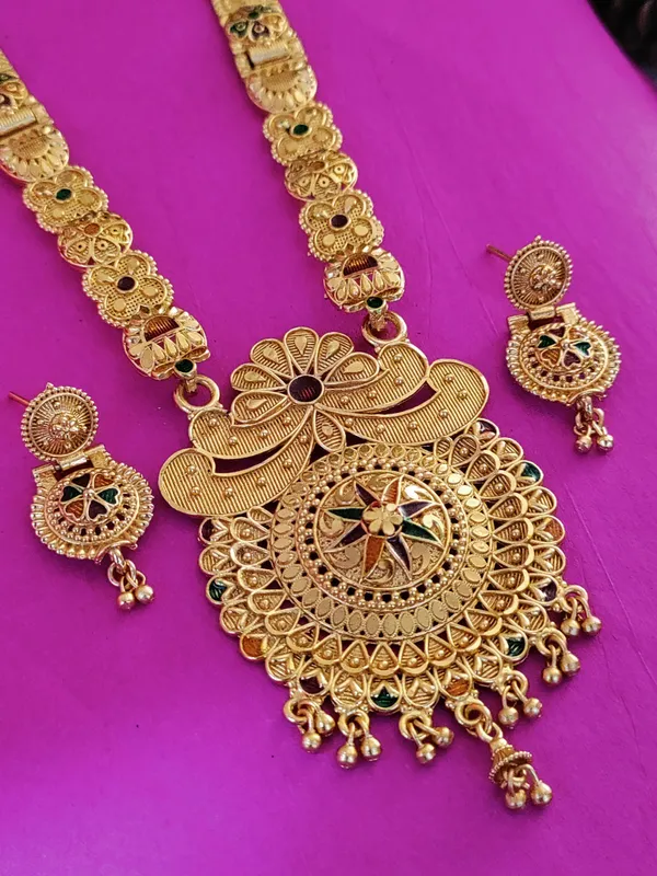 Gold_Brass_Ethnic_Meenakari_Earring_&_Necklace_Set_For_Women