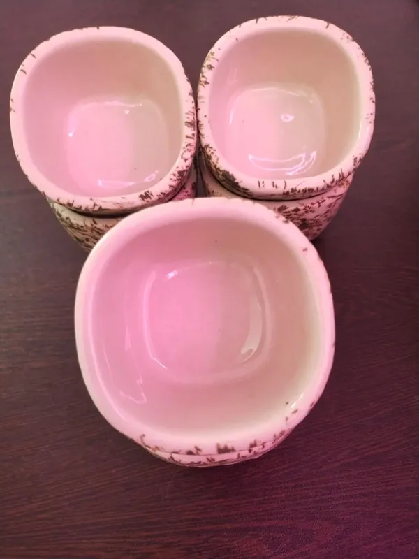 KANHA_ENTERPRISES_Printed_Ceramic_Bowl_Set_Ceramic_Handicrafted_Serving_Bowls_Set?Snacks,_Dips_&_Condiments_Saucer_Set?Chatney_Bowl_Set_(Set_of_6)_(Geometric_Quadrilateral_Shape_Grey_Texture)
