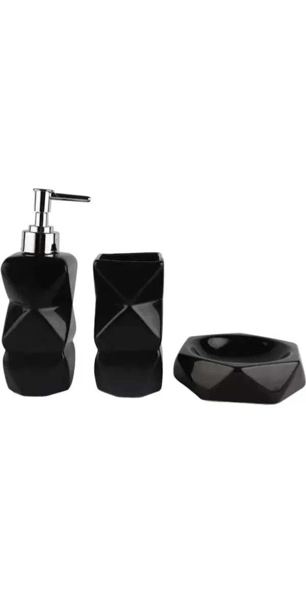 Black_Handicraft_Ceramic_Bathroom_Set,_Bath_Accessories_Kit_with_Soap_Dispenser,_Toothbrush_Holder,_Tumbler_&_Soap_Dish_Holder,_Modern_Designer_Decor_for_Home_(3_Pcs_Set)