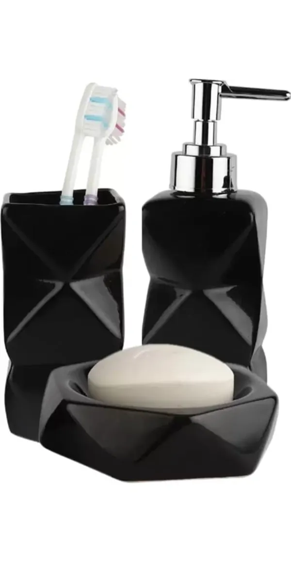 Black_Handicraft_Ceramic_Bathroom_Set,_Bath_Accessories_Kit_with_Soap_Dispenser,_Toothbrush_Holder,_Tumbler_&_Soap_Dish_Holder,_Modern_Designer_Decor_for_Home_(3_Pcs_Set)