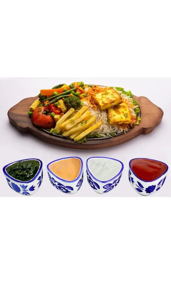 Blue_&_White_Ceramic_Hand_Printed_Chutney_Bowl_Set_for_Kitchen,_Ceramic_Sauce_Bowl_Set,_Ceramic_Tringle_Shape_Bowl_Set_(6_Piece)