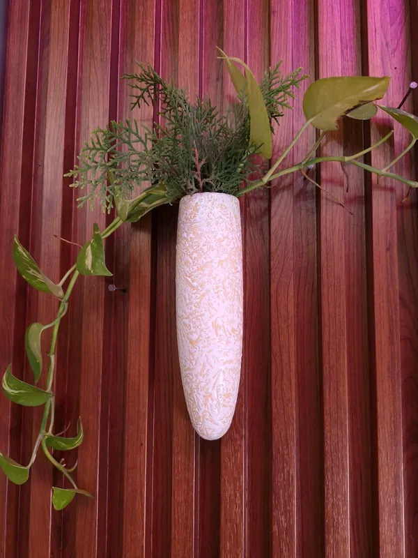 KANHA_ENTERPRISES_Yellow_Texture_Ceramic_Wall_Mounted_Planter?Wall_Giri?Indoor_Decorative_Wall_Planter?Living_Room_Ceramic_Decorative_Wall_Giri_(7_Inch)